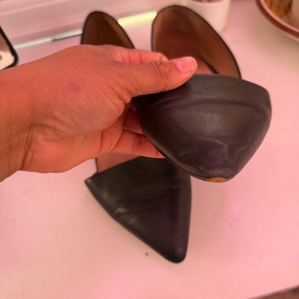 Madewell Black Leather Flats - Picture 2 of 7